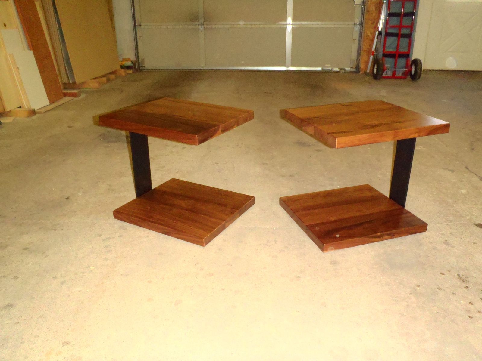 Handmade Walnut End Tables by Vail Custom Woodworking