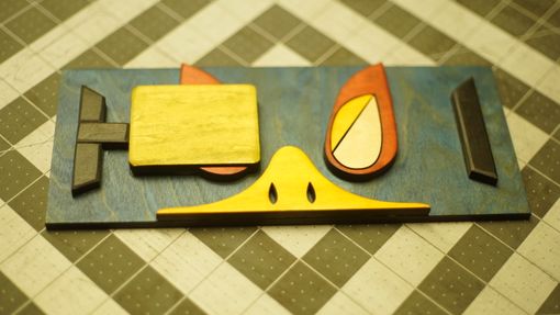 Custom Made Wooden Falco Icon