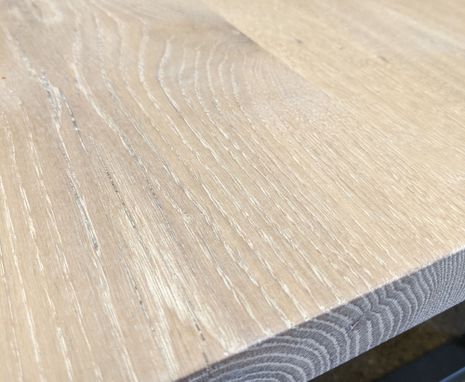 Custom Made Reclaimed Wood Adjustable Height Home Office Desk