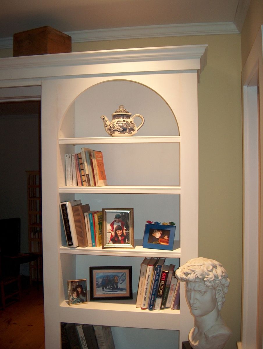 Handmade Arched Bookcases by Woodworks