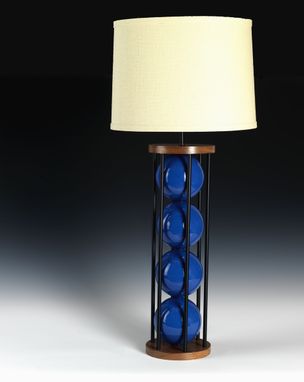 Custom Made Steel 6 Table Lamp