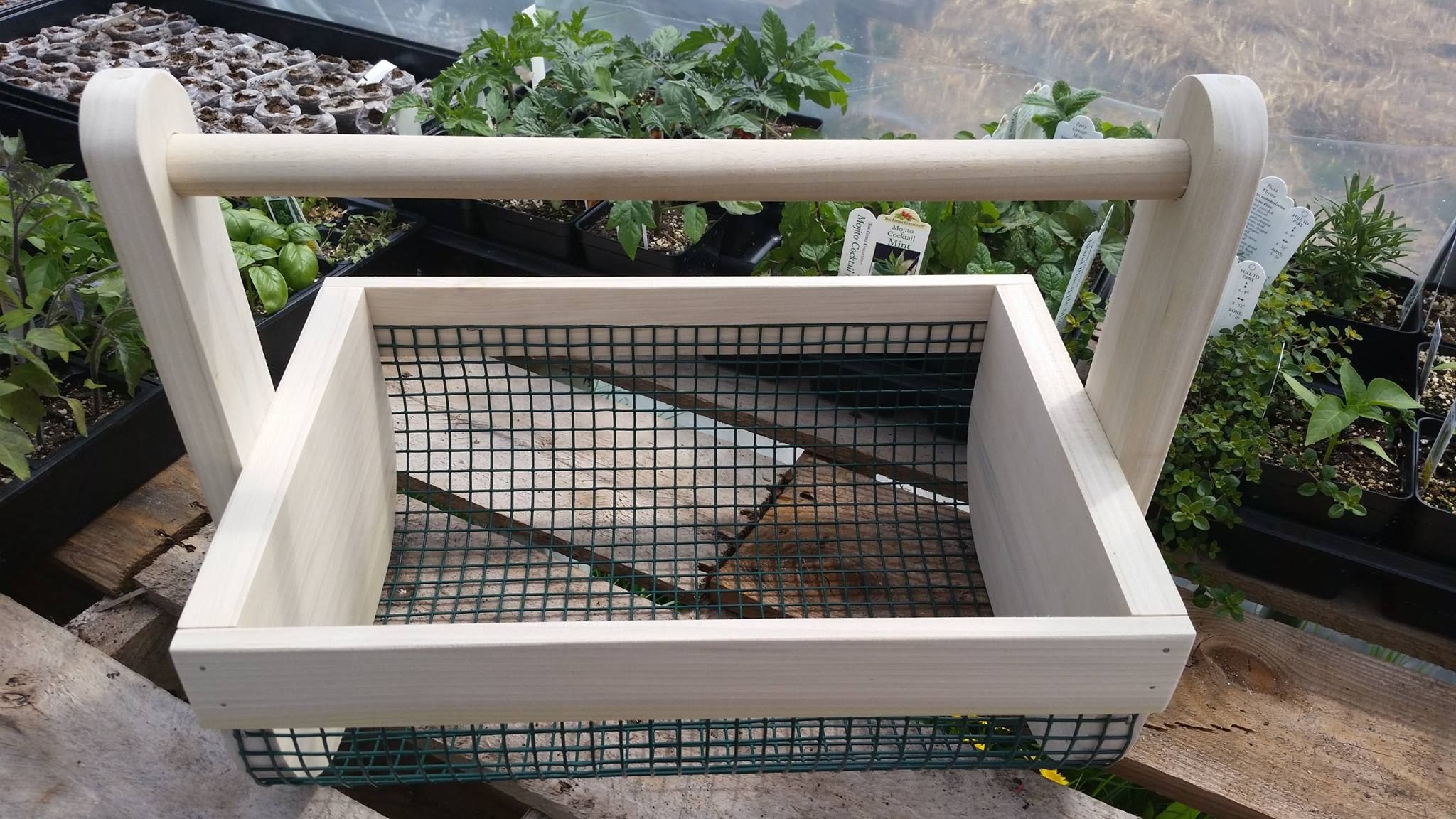 Buy Hand Made Garden Basket, made to order from The Wooden Kitchen