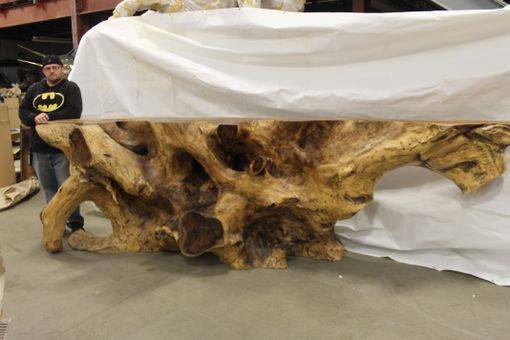 Custom Made Rustic Acacia Wood Root Bar Furniture Commercial