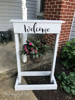 Custom Made Hanging Planter With Family Name
