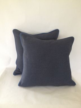 Custom Made Royal Blue And Navy Pattern Pillow Cover