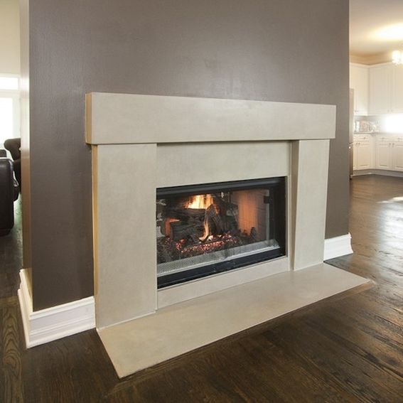 Handmade Custom Concrete Fireplace Surrounds by Turning Stone Design ...