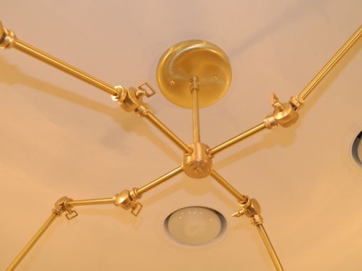 Custom Made Spithra 4-Arm Brass Pendant