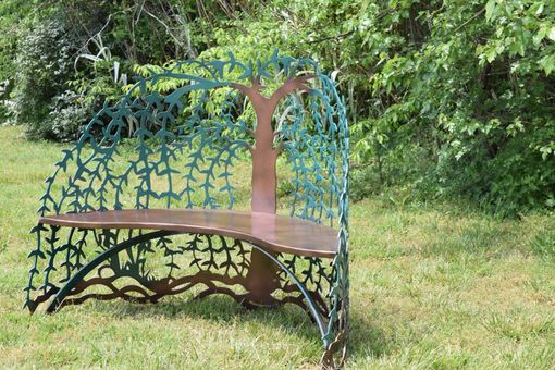 Custom Made Tree Of Life Garden  Steel-Metal Bench