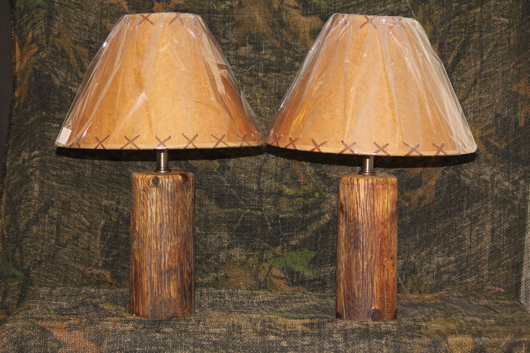 Handmade Rustic Log Lamps by The Rustic