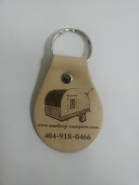 Custom Made Custom Designed Leather Key Fobs / Keychains