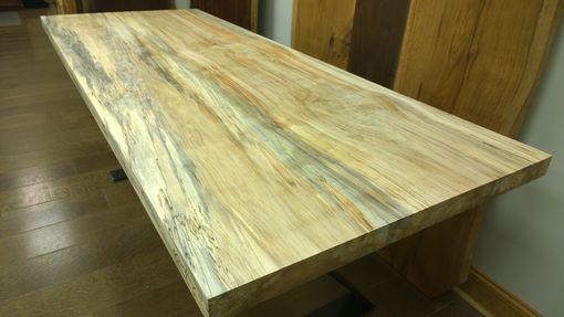 Custom Made Spalted Soft Maple Wooden Desk Top