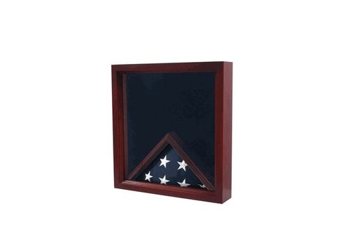 Custom Made Large Flag And Medal Display Case Can Fit Burial Flag