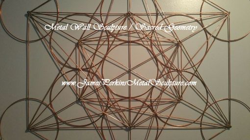 Custom Made Geometric Metal Wall Sculpture / Metal Wall Art / Copper Wall Art