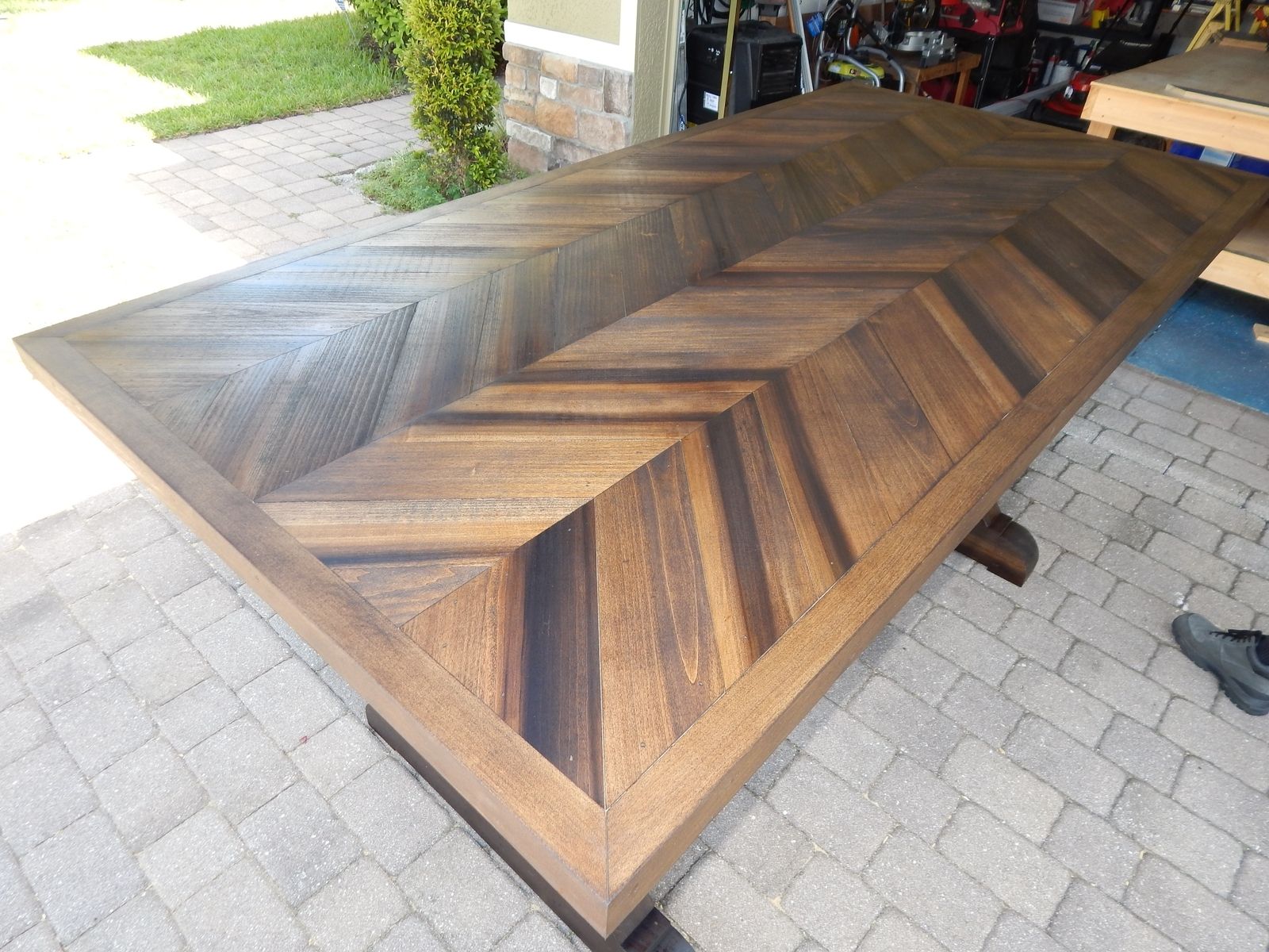 chevron kitchen table