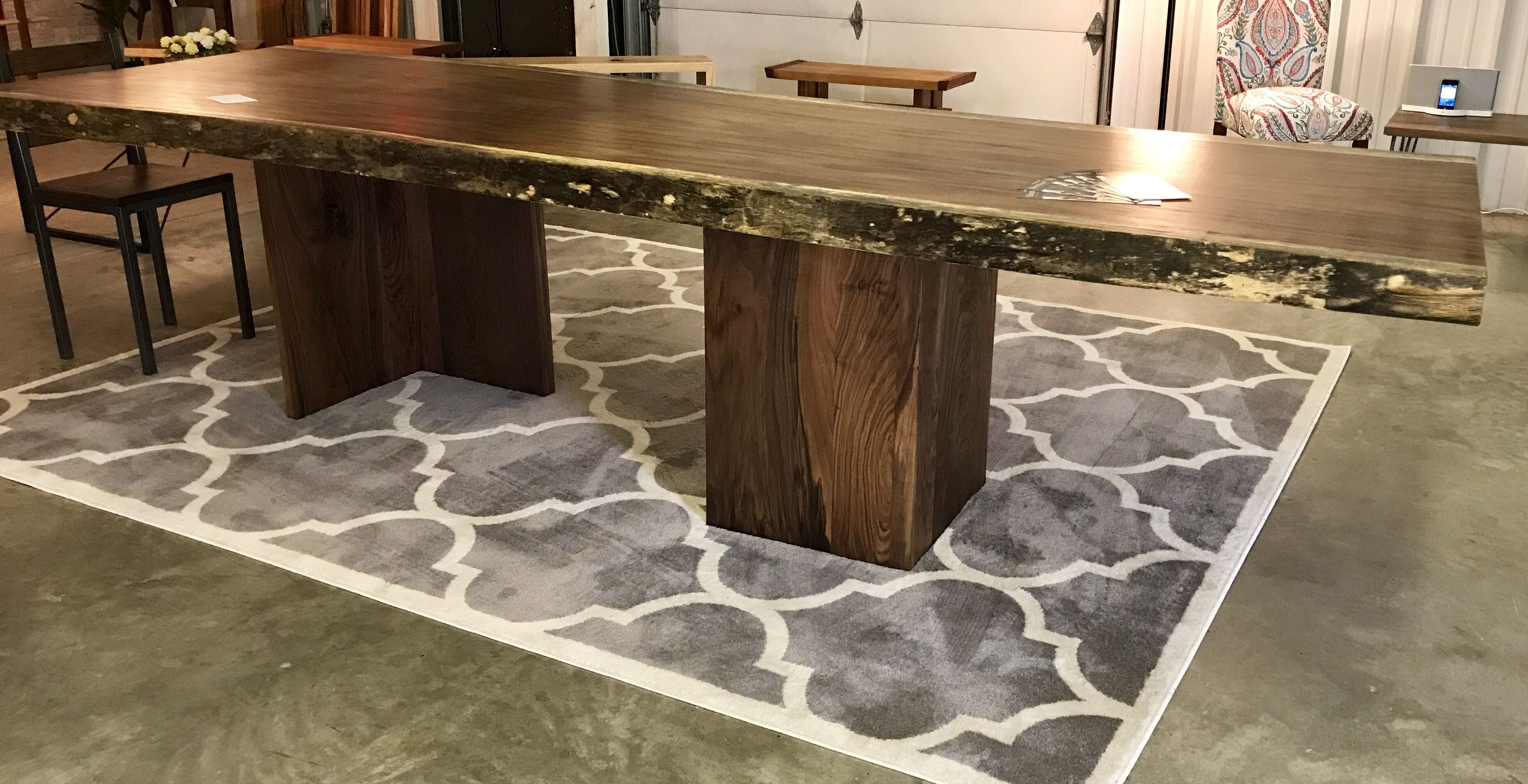 Buy a Hand Made Live Edge Dining Table Live Edge With A Hand Crafted