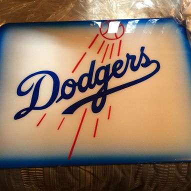 Custom Made Metal Dodgers Plaque.