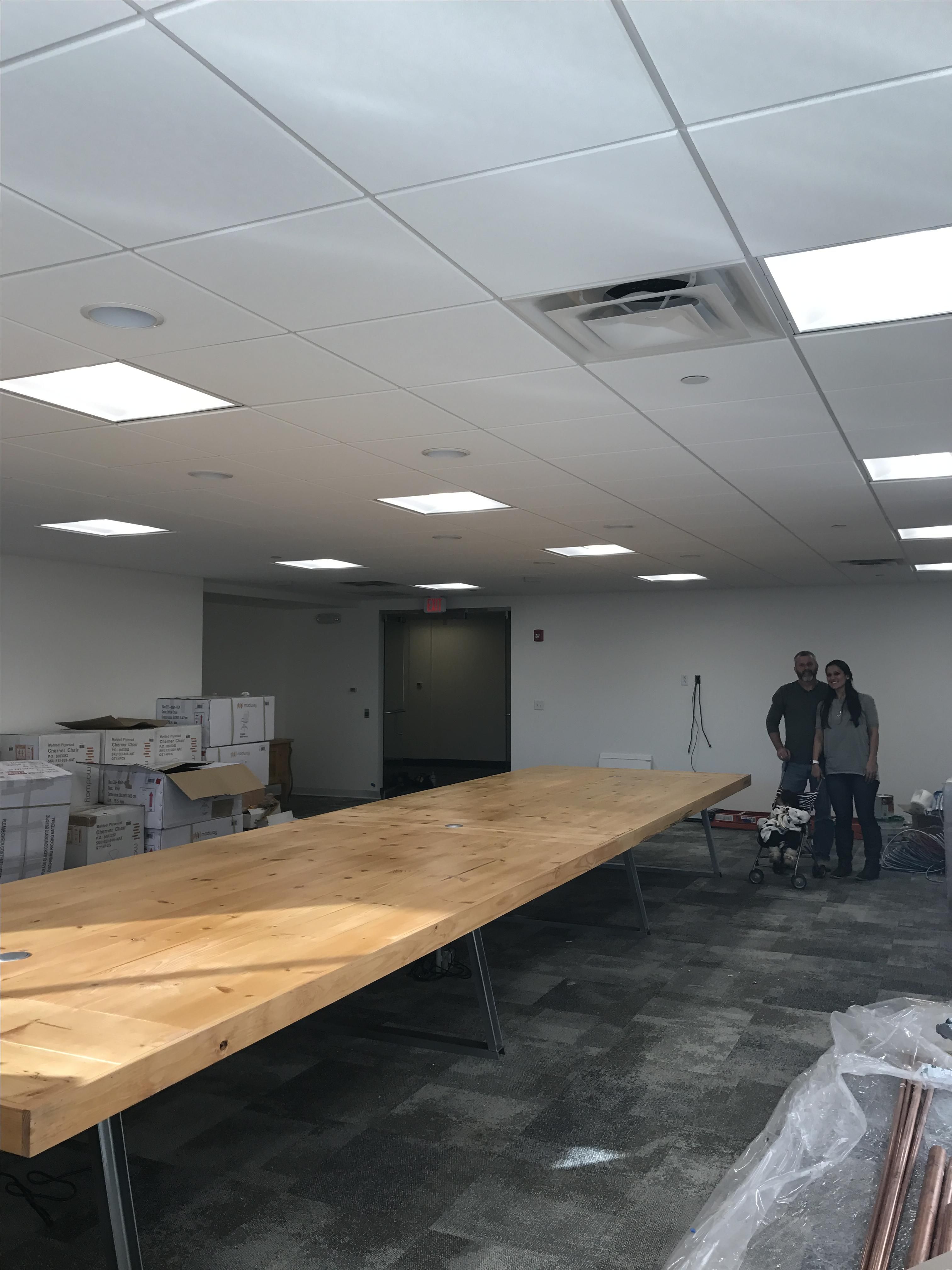 Hand Crafted 24'X6' Rustic Conference Table With Data Ports! by Coastal