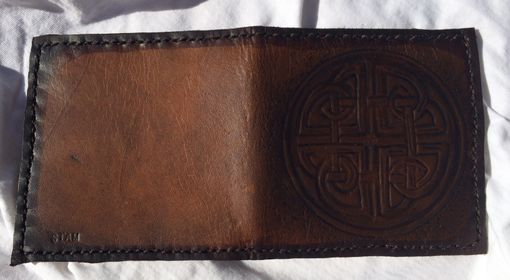Custom Made Leather Celtic Protection Bill-Fold Wallet