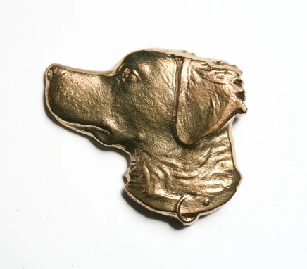 Custom Made Epagneul Breton Bronze Pin Bryttany Badge Epagneul Breton Pin Epagneul Breton Dog Hunting