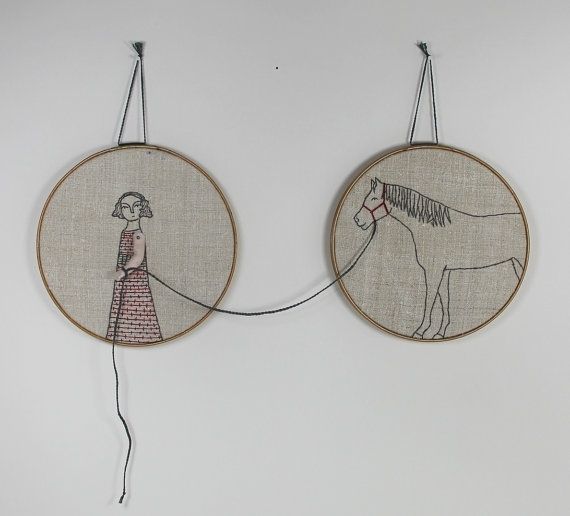 Vintage metal embroidery hoop