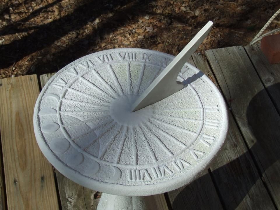 Hand Made Garden Sculpture - Earth Rise Sundial by Banksville79 ...