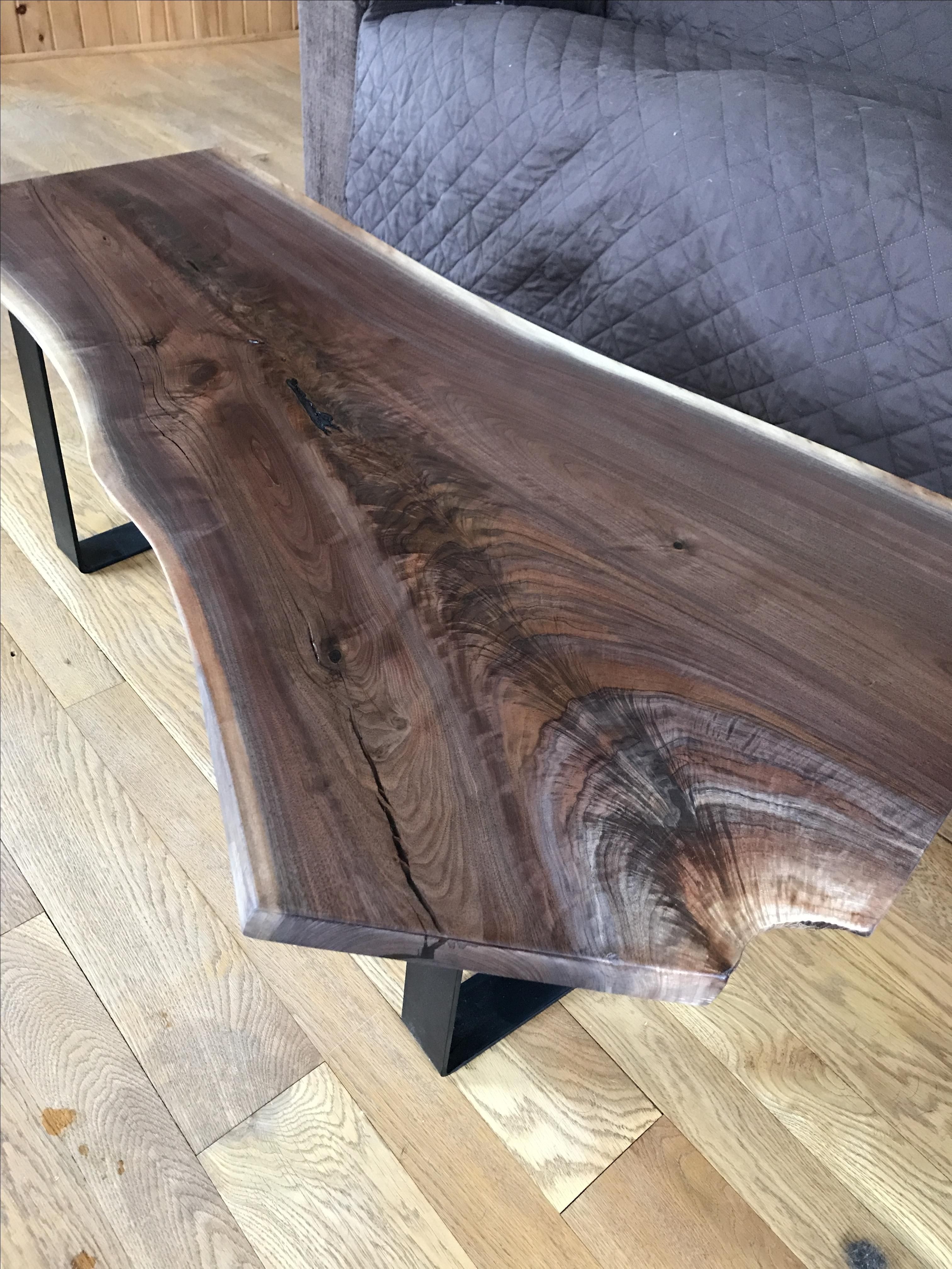 Hand Crafted Live Edge Walnut Coffee Table by Martin Rustics ...