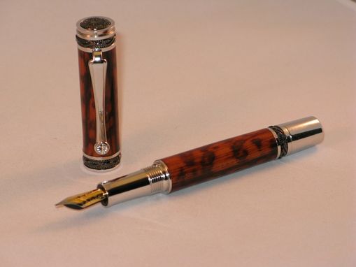 Custom Made Snakewood Fountain Pen-Handmade Wooden Pen