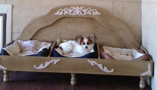 Custom Made Raised Dog Bed For 3 Dogs