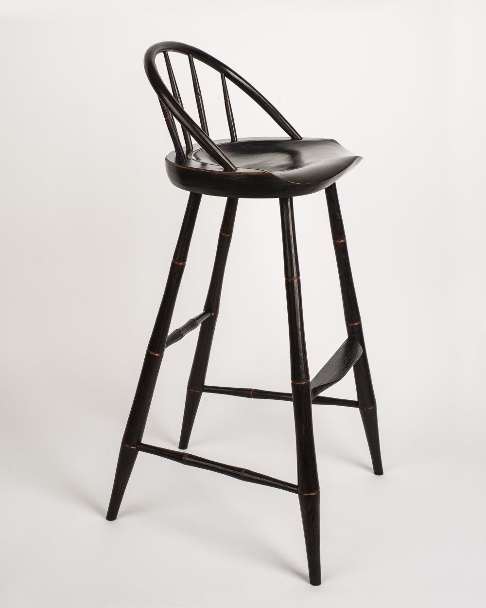 Buy a Hand Made Russell's Windsor Bar Stool, made to order from Elia ...