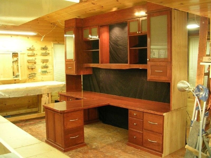 Hand Made Custom His/Her Office Desk by Larue Woodworking 