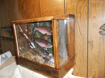 Custom Made Curio Cabinet Trout Display