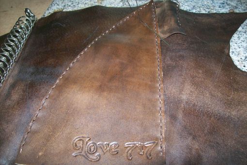 Custom Made A Leather  Notebook A5 Cover With Name