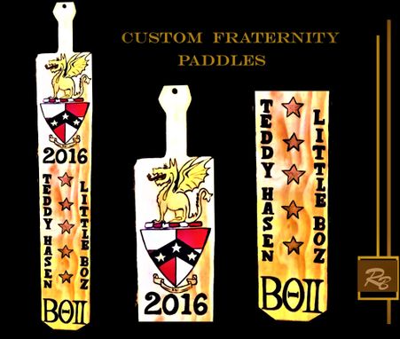 Custom Made Custom, Fraternity Paddles, Hand Painted, Designed For You