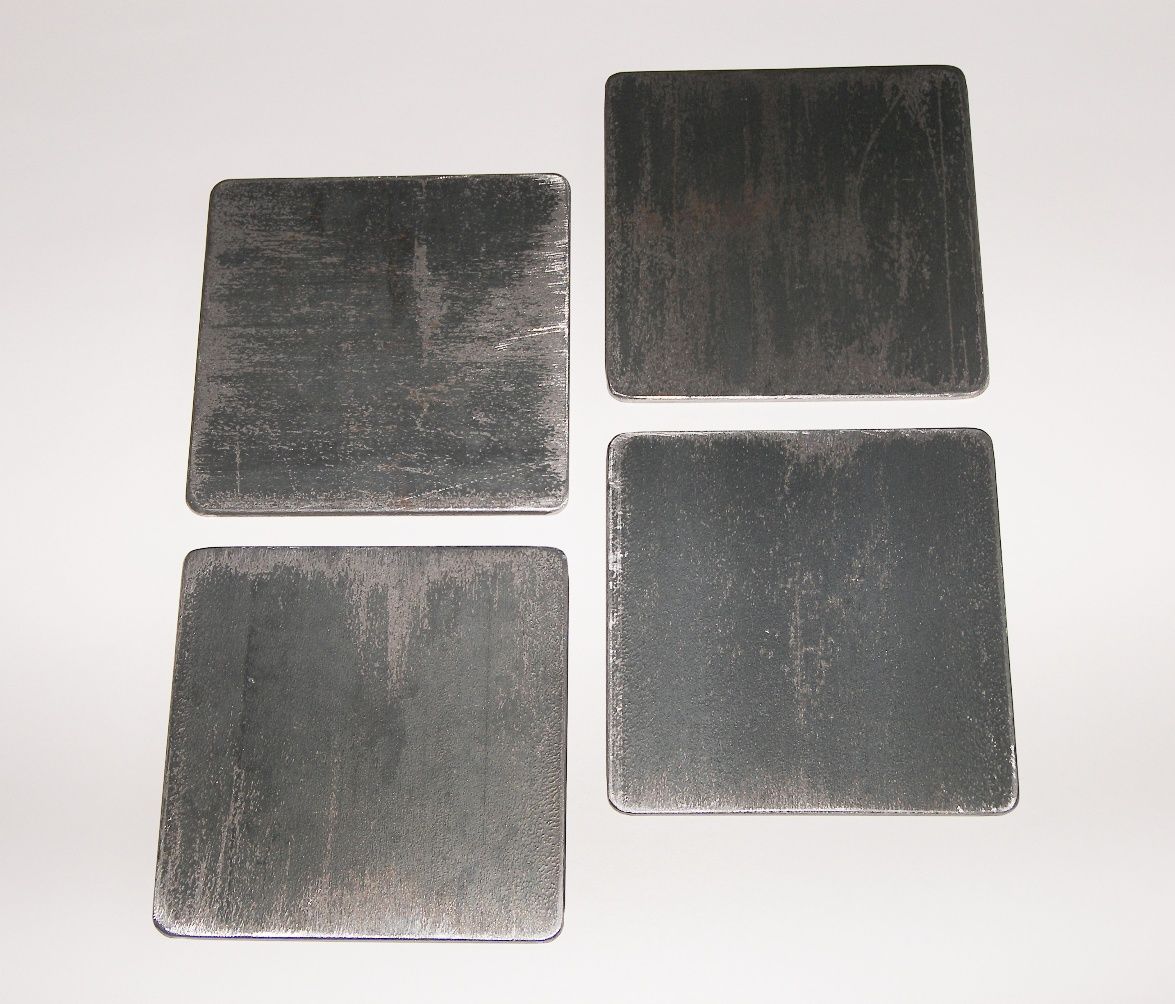 Buy Hand Crafted Industrial Steel Coasters, Distressed Metal Beverage