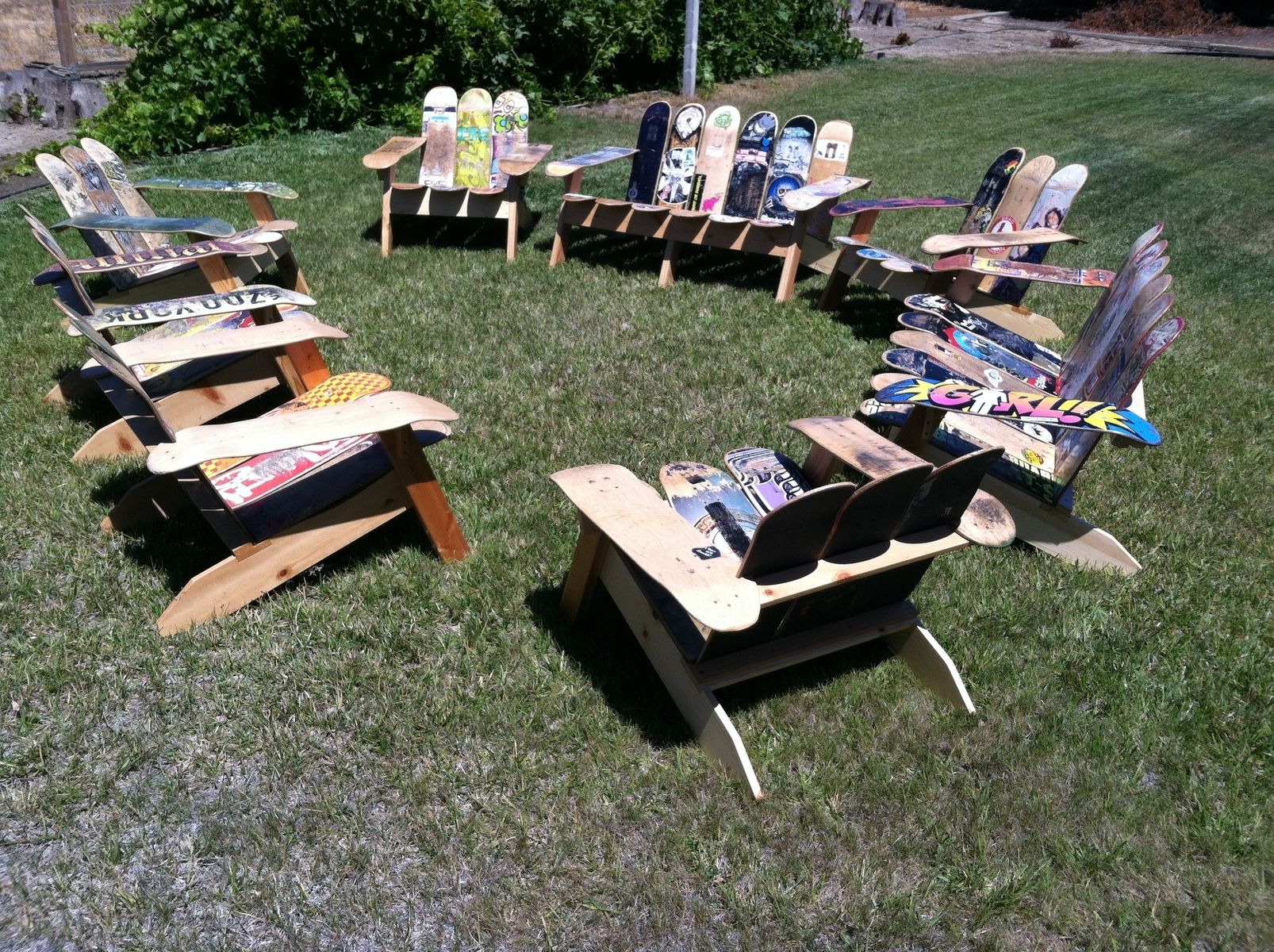 Buy Handmade Skateboard Deck Chair, made to order from the BoardWorx