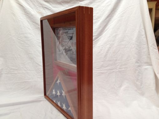 Custom Made Flag And Certificate Display Case