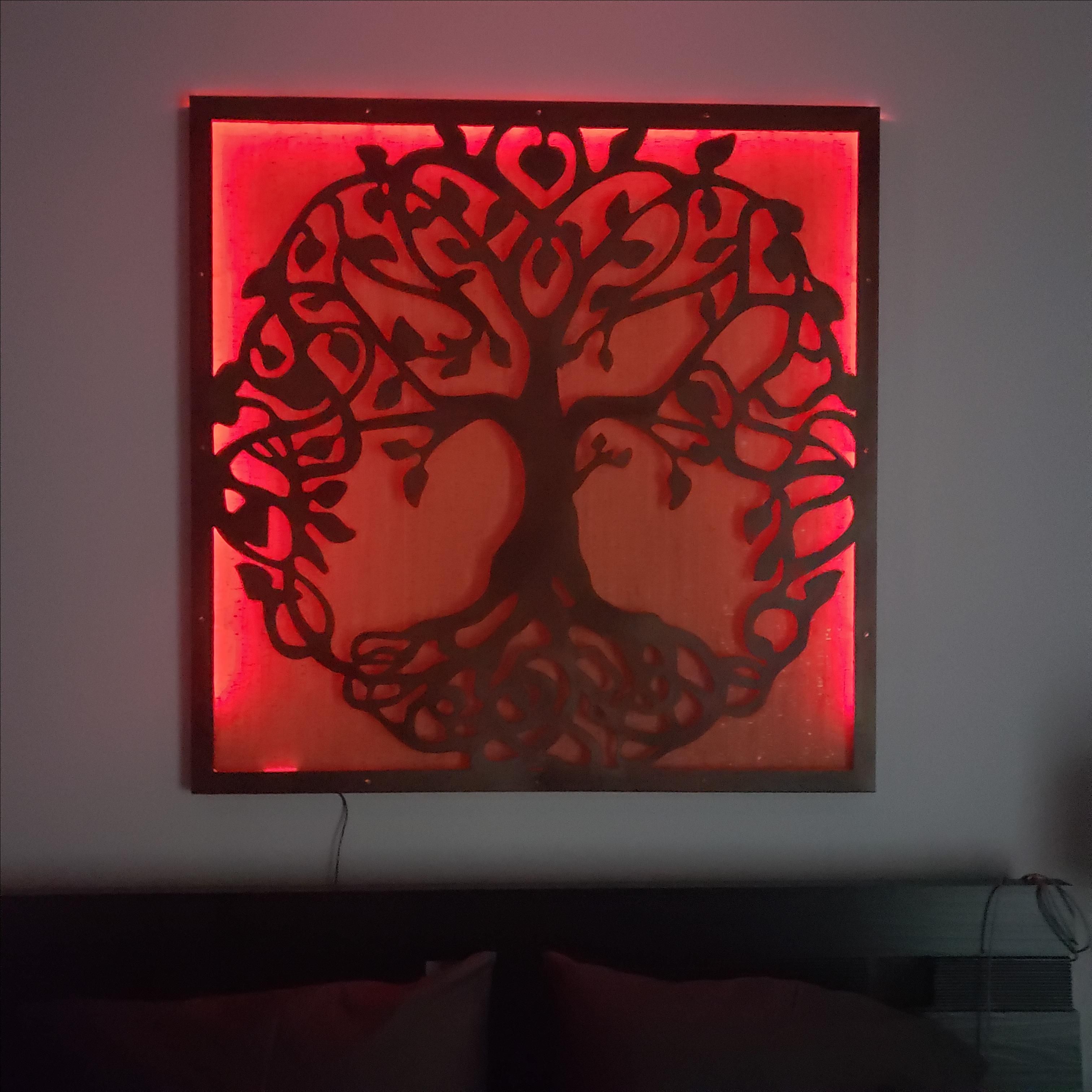 Handmade Backlit Wall Art by Juno Ironcraft LLC