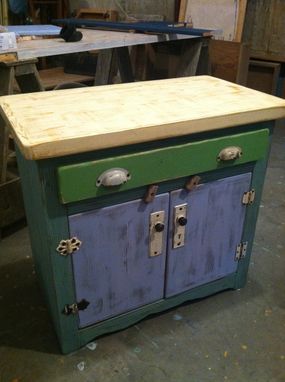 Custom Made Double-Wide Nightstand