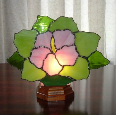 Custom Made Hibiscus Fan Lamp