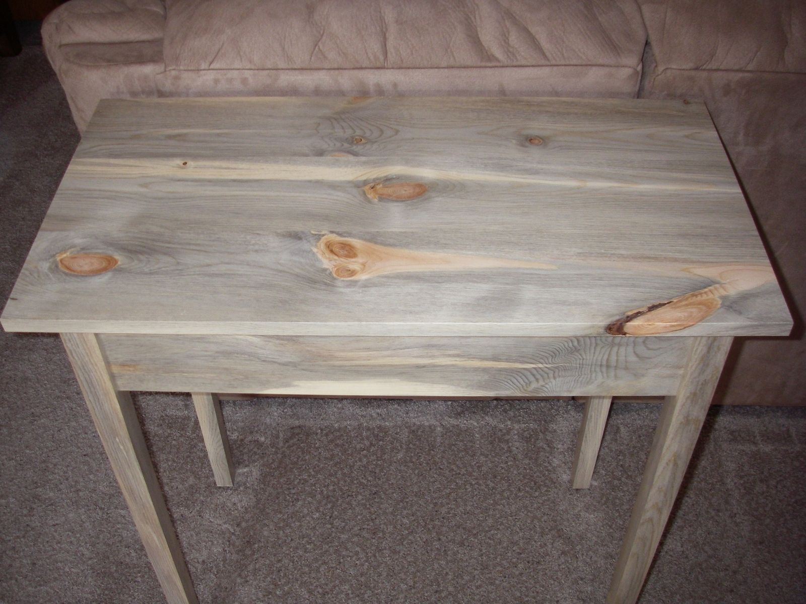 Custom Colorado Blue Stained Pine Table by FSD Custom Woodworking