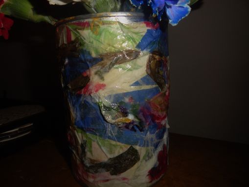 Custom Made Tin Can Vase