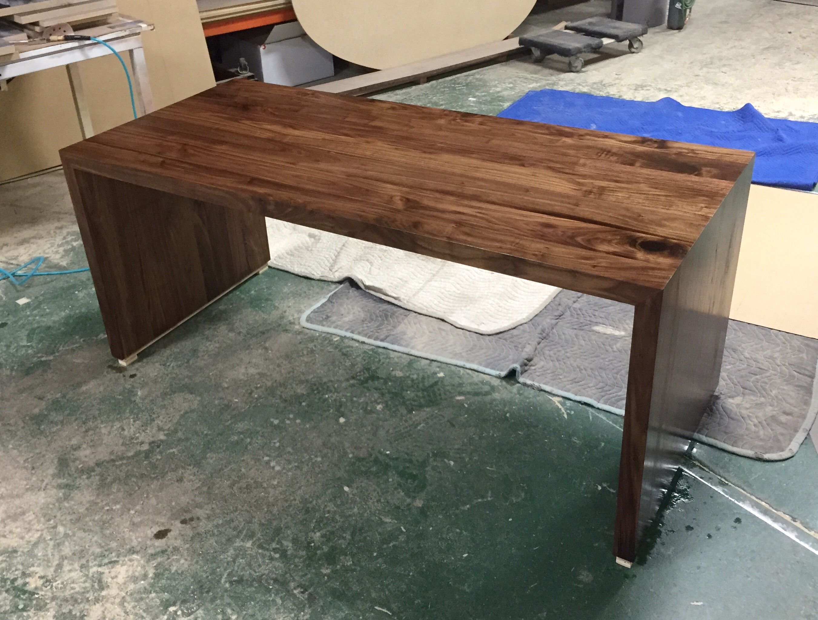 Hand Made Modern Parsons Desk by Natural Mystic Woodwork | CustomMade.com