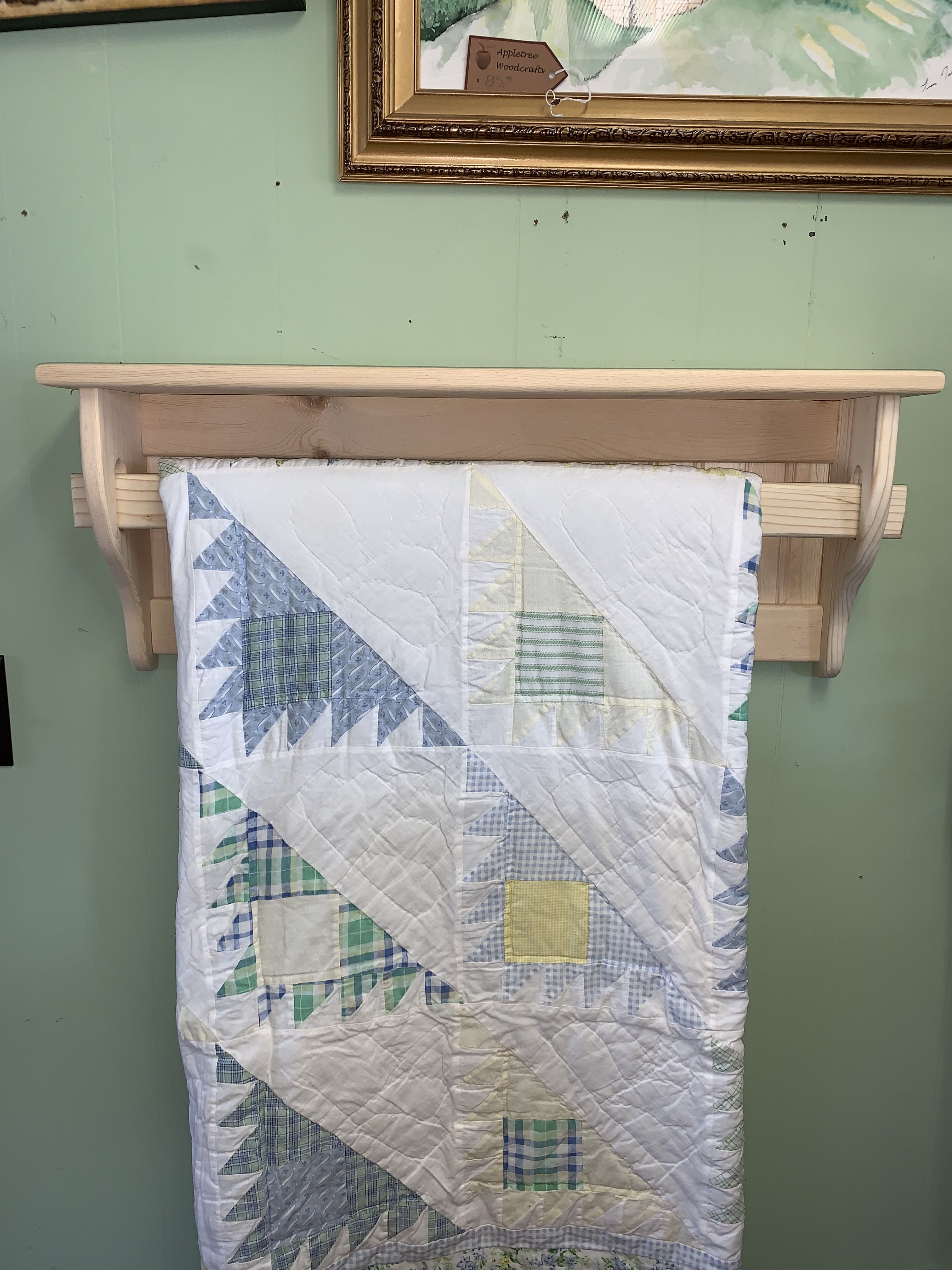 Buy Custom Made Towel Rod , Quilt Hanger, made to order from Appletree