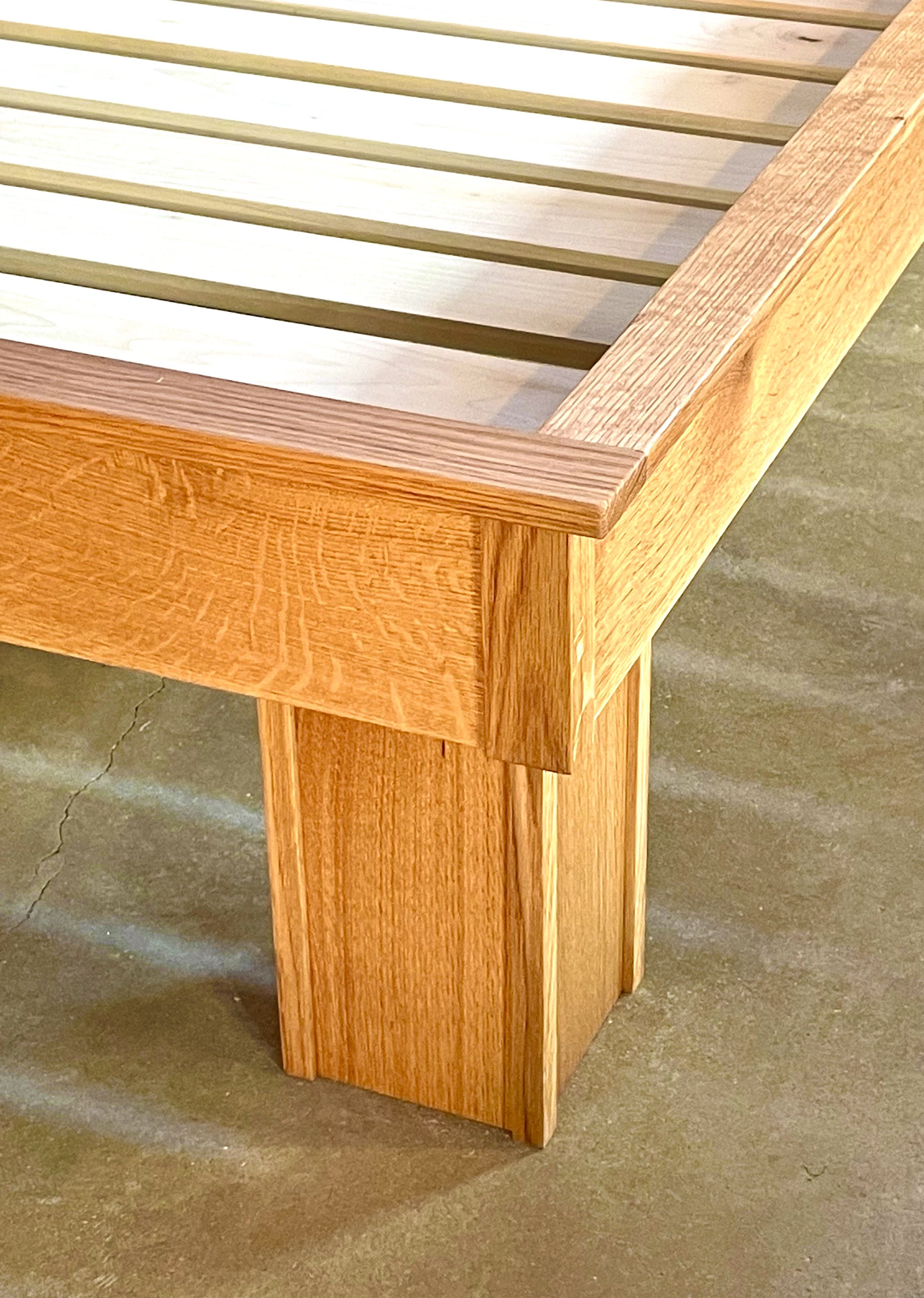 Custom Modern Platform Bed With Shelves by Kit Clark Furniture