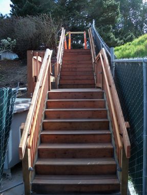 Custom Made Exterior Staircase - Pacific Grove, Ca.