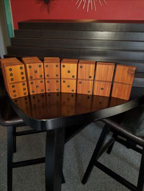 Custom Made Giant Dominoes Solid Cedar Full Set Of 28