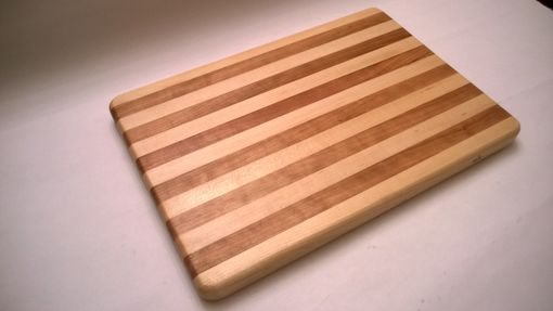 Custom Made Maple And Cherry Edge Grain Cutting Board