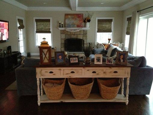 Custom Made Reclaimed Distressed Console Table