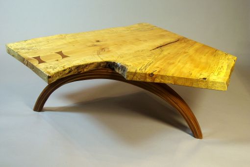 Custom Made Spalted Slab Coffee Table