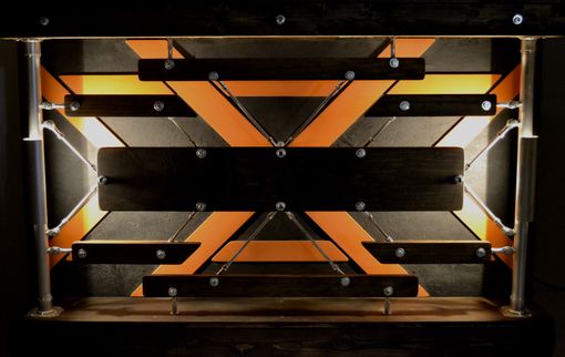 Custom Made Custom Industrial Contemporary Modern Wood And Metal Bar